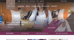 Desktop Screenshot of apexhotels.co.uk